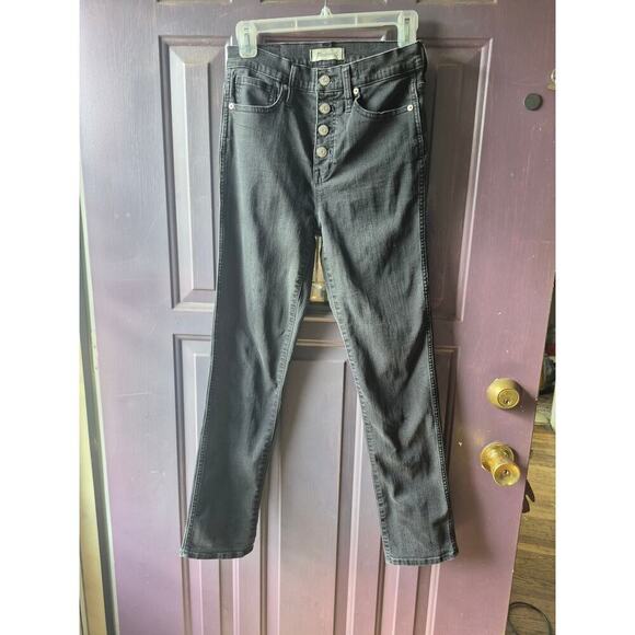 Madewell Stovepipe button fly jeans with lots of stretch womens‎ size 25 or 2 - Picture 1 of 6